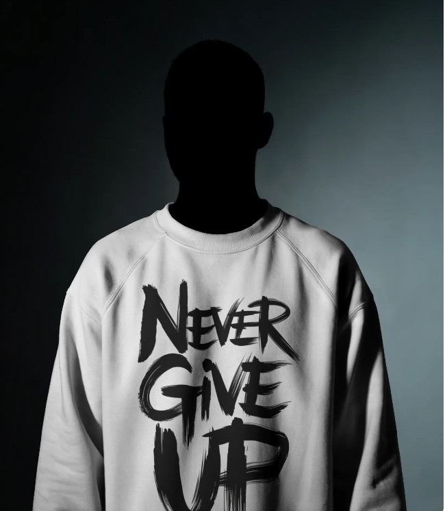 Never Give UP Full Sleeve T-Shirt